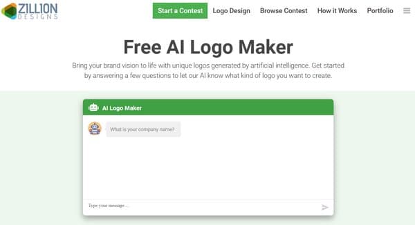 Zillion Designs Free AI Logo Maker