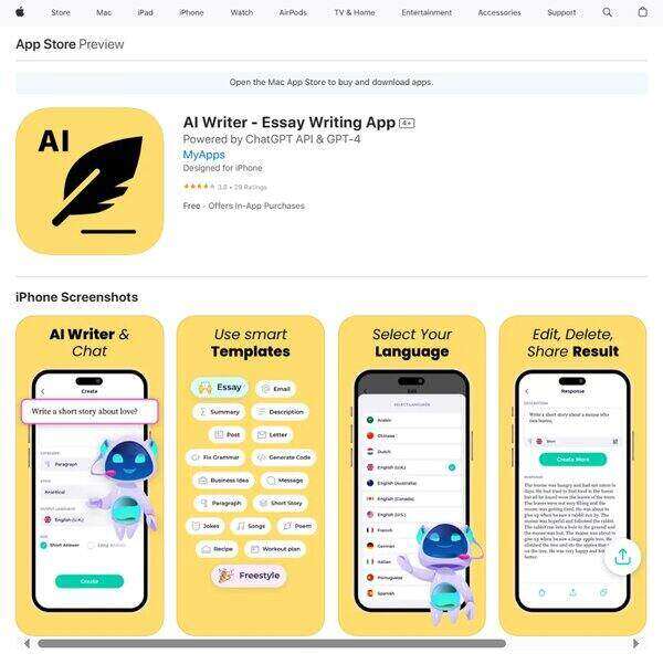 AI Writer Essay Writing App