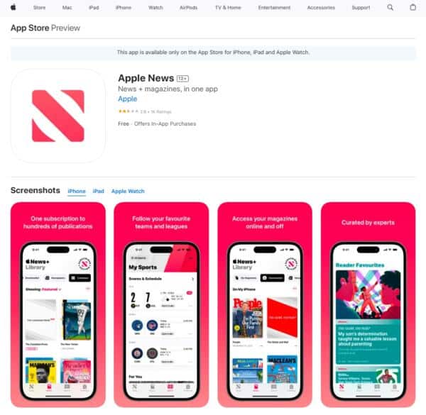 Apple News App