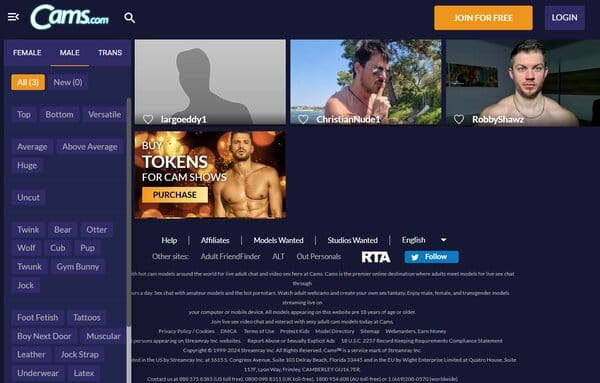 Cams.com Men