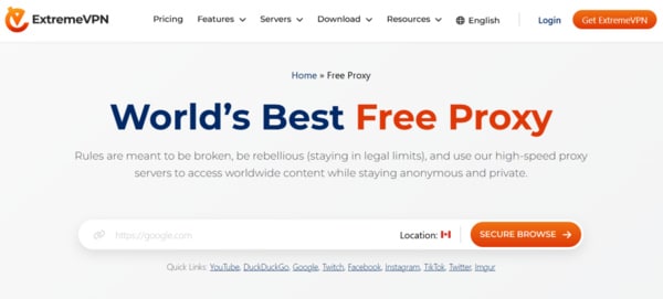 ExtremeVPN Proxy