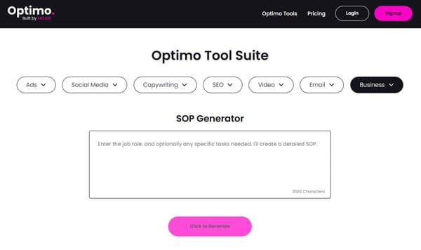 Optimo SOP Generator