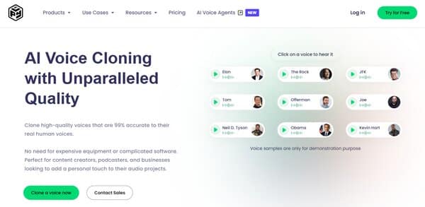 Play HT Voice Cloning Software