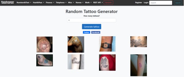 Random Tattoo Generator