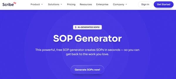 Scribe AI SOP Generator