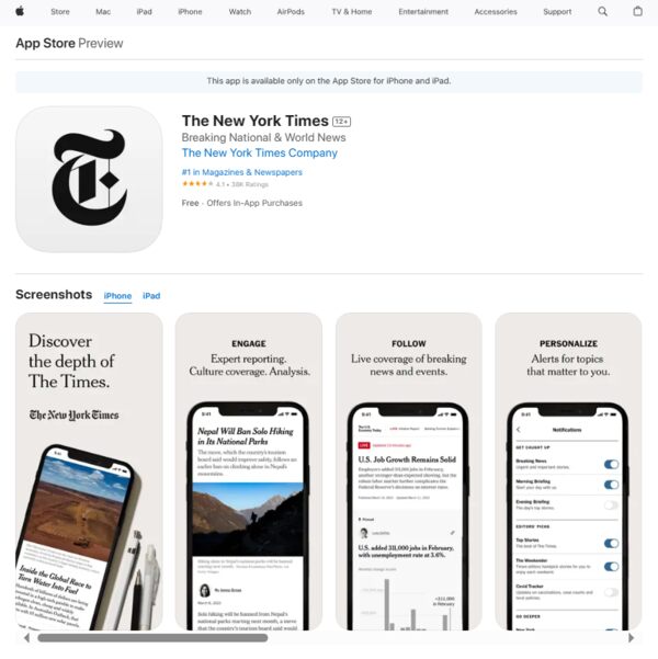 The New York Times App