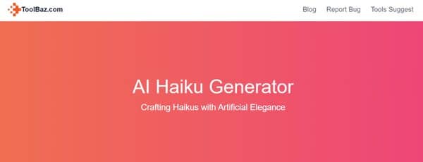 ToolBaz AI Haiku Generator