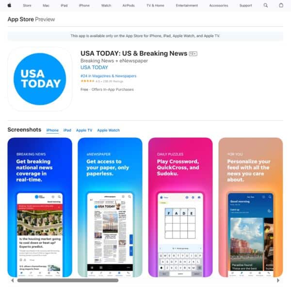 USA TODAY News App