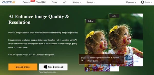 Vanceai AI Enhance Image Quality & Resolution