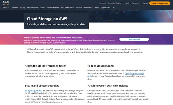 AWS Cloud Storage