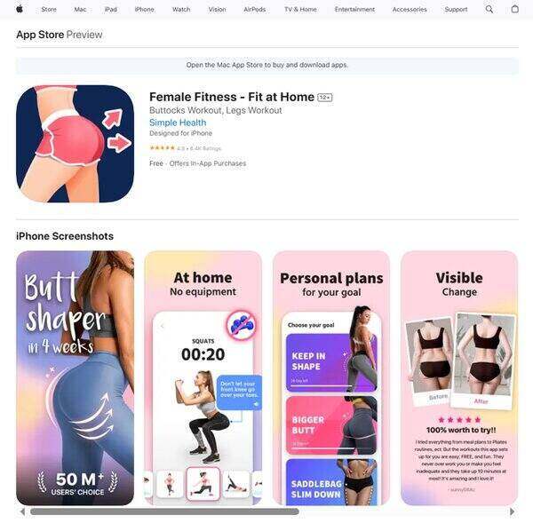 Female Fitness Fit at Home