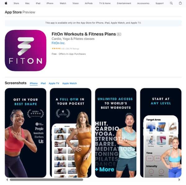FitOn Workouts & Fitness Plans