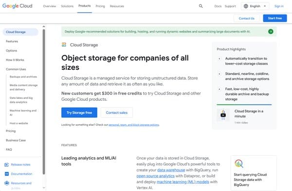 Google Cloud Storage