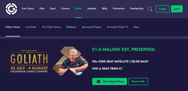 Grosvenor Poker