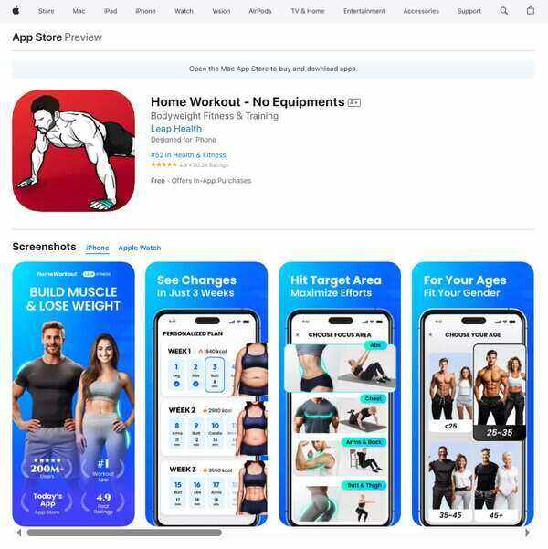 Home Workout with No Equipments