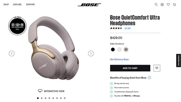 Bose QuietComfort Ultra Headphones