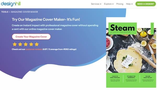 DesignHill Magazine Cover Maker