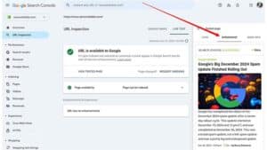 Google Search Console Screenshot Is What Google Search Sees