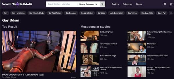 Clips4Sale Gay BDSM