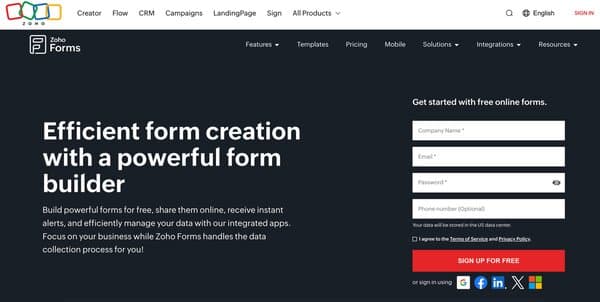Zoho Forms
