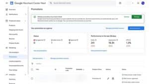 Google Merchant Center Next Adds Promotion Analytics